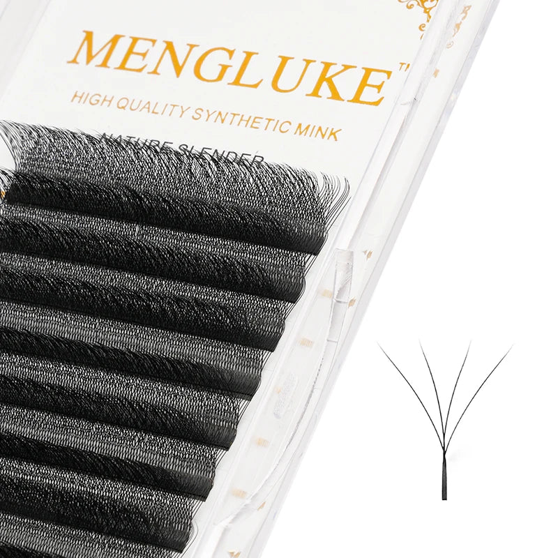 Automatic 4D W Shaped Bloom False Eyelashes Extension Soft Natural Light High-Volume
