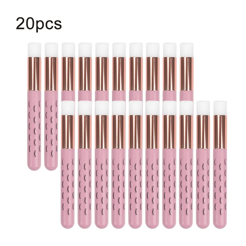 Eyelash & Eyebrow Brush Set for Lash Extensions and Makeup Cleaning - 5/20/50 pcs