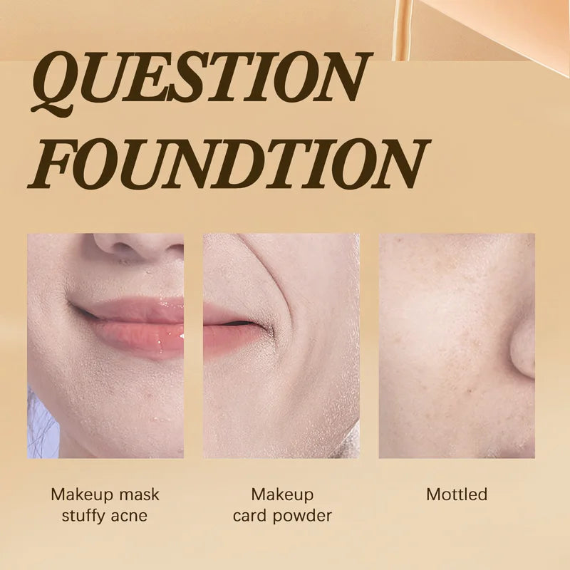 Oil-Control Matte BB Cream Concealer Foundation - High Coverage Waterproof Face Makeup