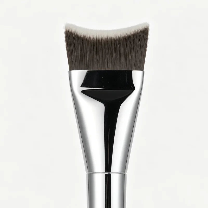 Upgraded Crescent Shape Foundation Makeup Brush - Ultra Thin & Smooth Applicator