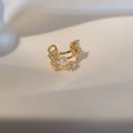 Minimalist Pearl Diamond Ear Cuff Star Fashion Jewelry for Women