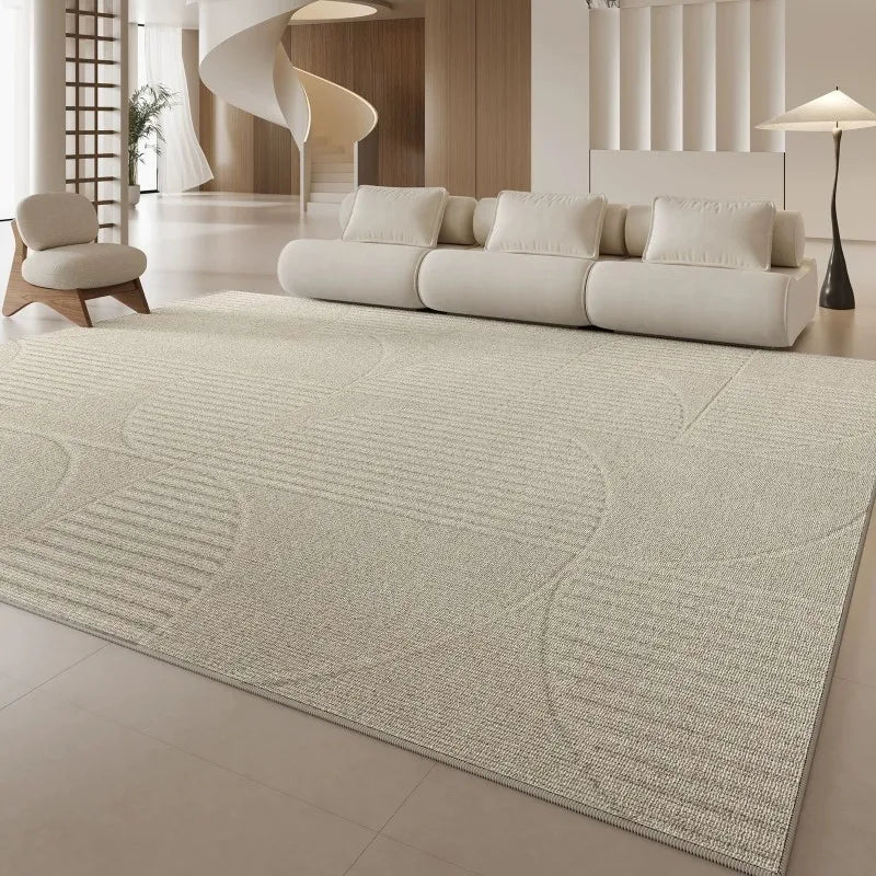 Non-Slip Washable Area Rug with Patchwork Design for Living Room and Home Decor