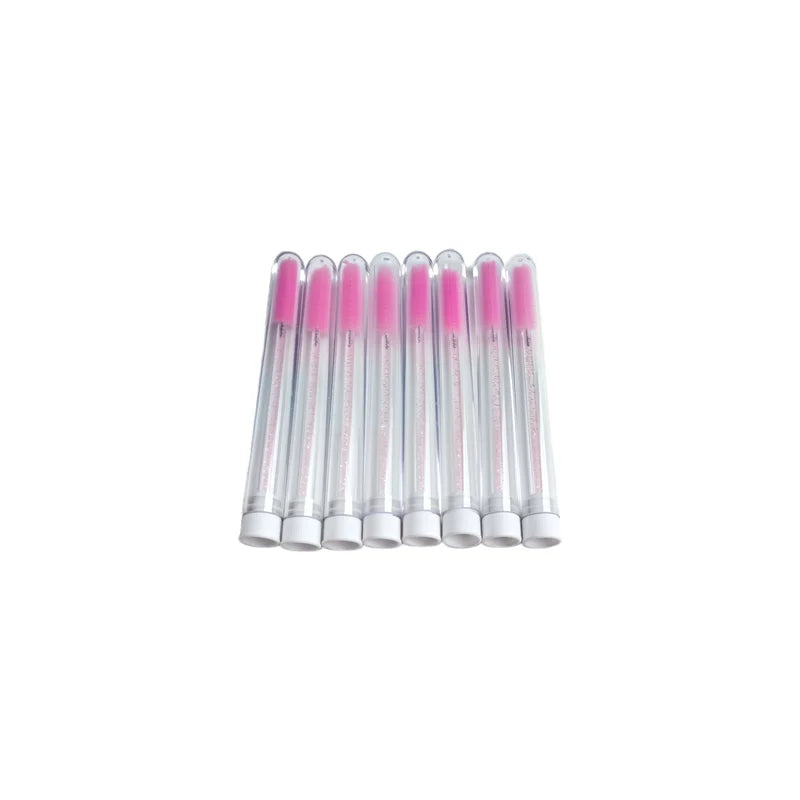 DIY Eyelash Brush Tube Set - Replaceable Mascara & Eyebrow Wands, Dust-Proof