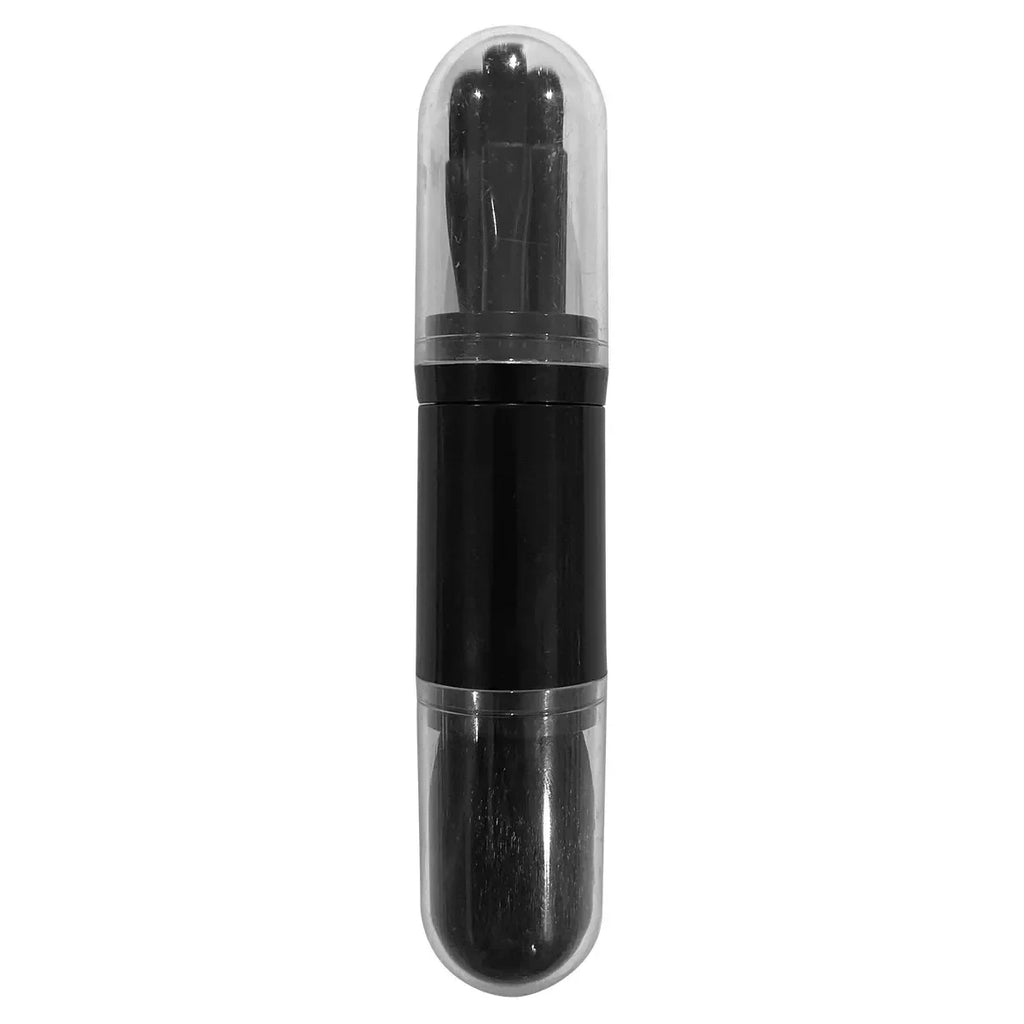 4-in-1 Travel Makeup Brush Set Retractable Kabuki & Eye Brushes