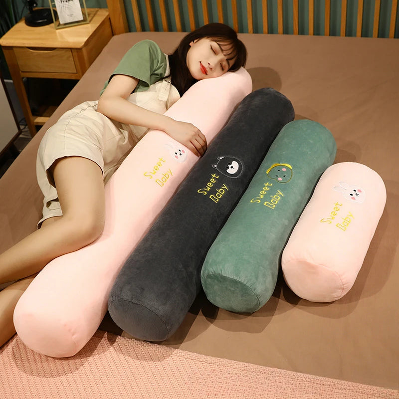 Rectangular Multi-Functional Sleep Support Pillow for Girls - Long Bolster Pregnancy & Side Sleepers Cushion