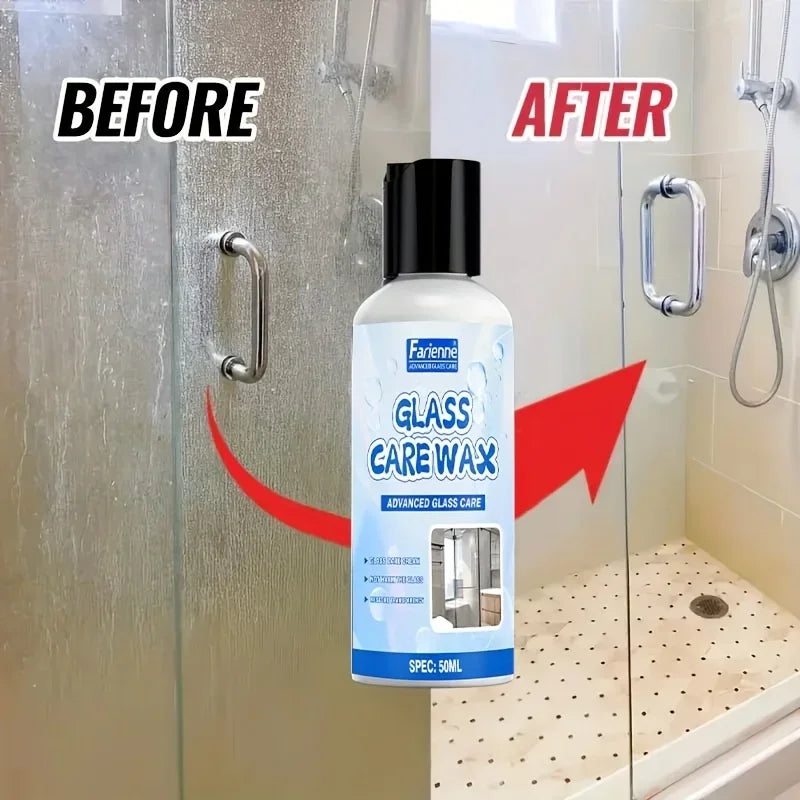 Glass Shower Door Cleaner for Hard Water Stains - Stainless Steel & Bathroom Care