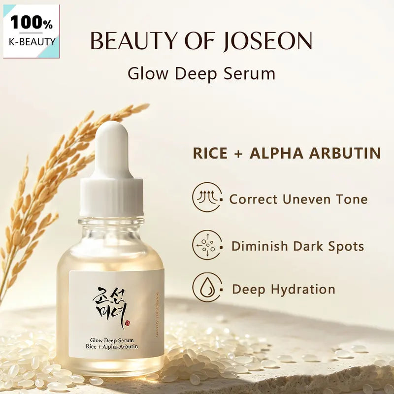 Brightening Rice & Alpha Arbutin Serum for Glowing Skin - 30ml