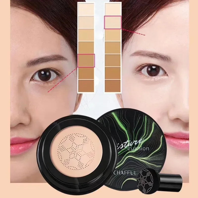Face Foundation Air Cushion BB Cream - Moisturizing Natural Brightening SPF