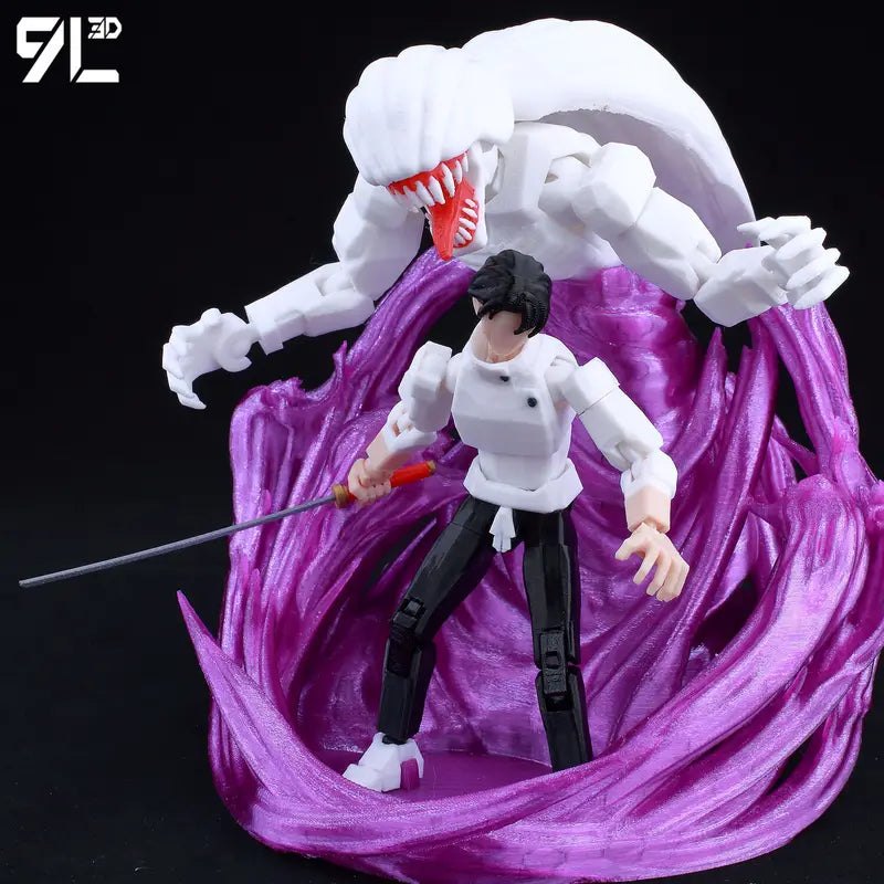 Multi-Jointed Anime Action Figure - Collectible 14cm Display Toy for Jujutsu Kaisen Fans