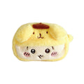 Kawaii Cartoon Plush Pen Bag Large Capacity Fluffy Stationery Organizer with Animal Face Design