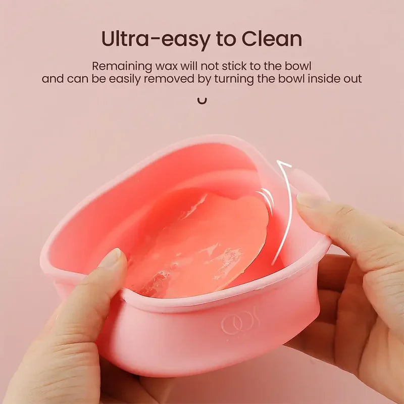Portable Wax Heater Silicone Hair Wax Machine Travel Body & Face Warmer 400ml