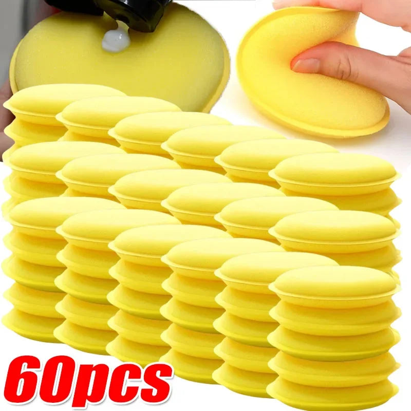 Car Waxing Foam Polish Sponge Set - Soft Detailing Applicators for Vehicle Care