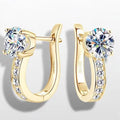 Fashionable Moissanite Women's Earrings High-End Jewelry Gift