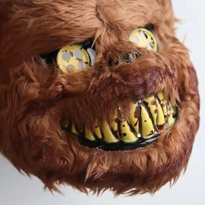 Halloween Bloody Bunny Mask - Realistic Ghost Ghostly Bear Headgear for Costume & Performance
