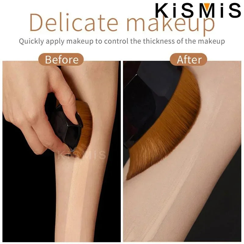 Flat Top High Density Kabuki Makeup Brush for Flawless Powder Liquid Cream Application