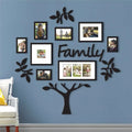 3D Acrylic Family Tree Wall Decals - DIY Photo Frame Art for Living Room