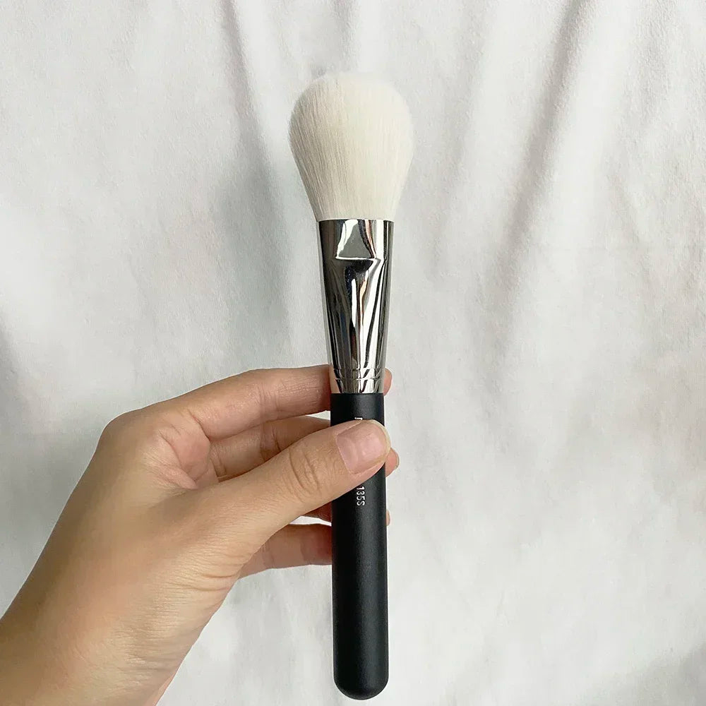 Large Flat Powder Blusher Brush for Face Makeup – Silky Synthetic Hair Paddle Shape