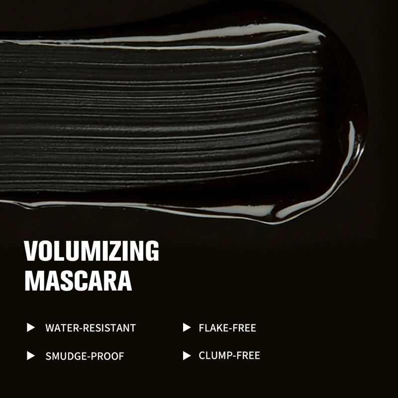 Volumizing Waterproof Lengthening Mascara - Smudge-Proof Eye Makeup
