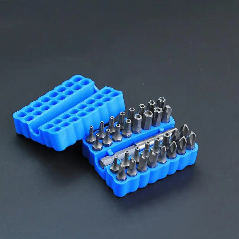 33-Piece Magnetic Screwdriver Bit Set with Torx, Hex, Tamper Proof Bits, and Holder
