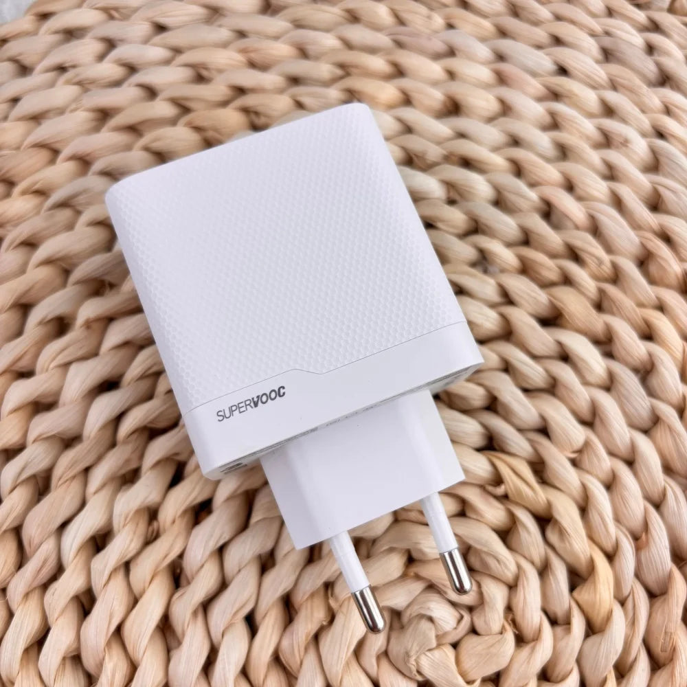 120W GaN Fast Charger with Dual USB Ports for OnePlus, , Samsung, iPhone