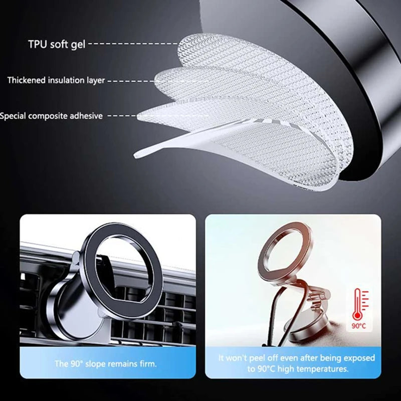 MagSafe Car Phone Mount with Strong Magnetic 360° Rotatable Holder