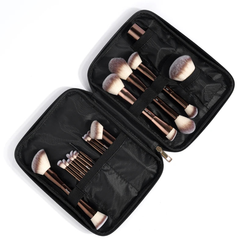 20-Piece Makeup Brush Set with Storage Bag - Foundation, Blush, Eyeshadow Tools