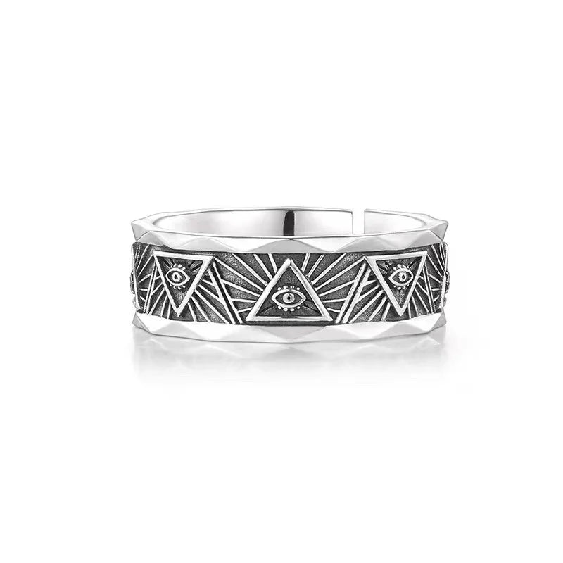Adjustable Cross Ring Stainless Steel Punk Jewelry for Men and Women