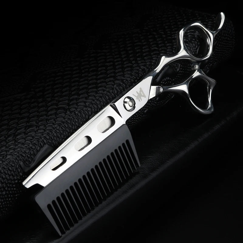 6 Inch Hairdressing Scissors and Comb Set - Japan 440C Steel, Professional Salon Tool