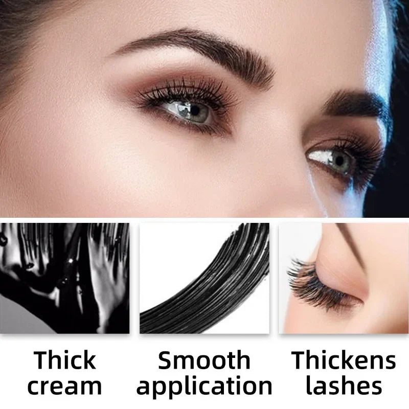 Waterproof Lengthening Curling Mascara with Silk Fibers - Black Lash Extension