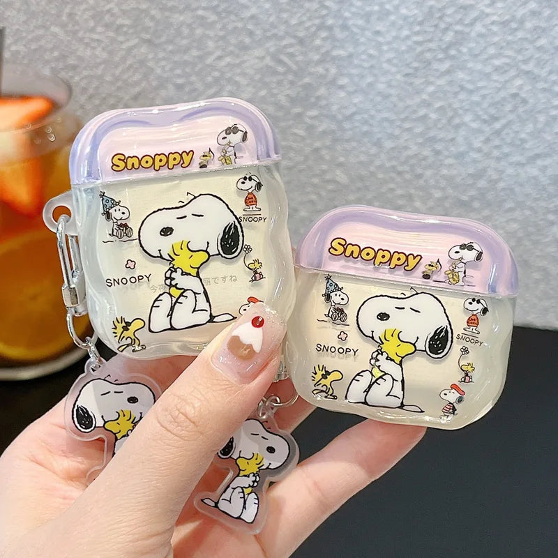 Cute Snoop Dog Headphone Case for Airpods Silicone Protective Cover - Cartoon Design