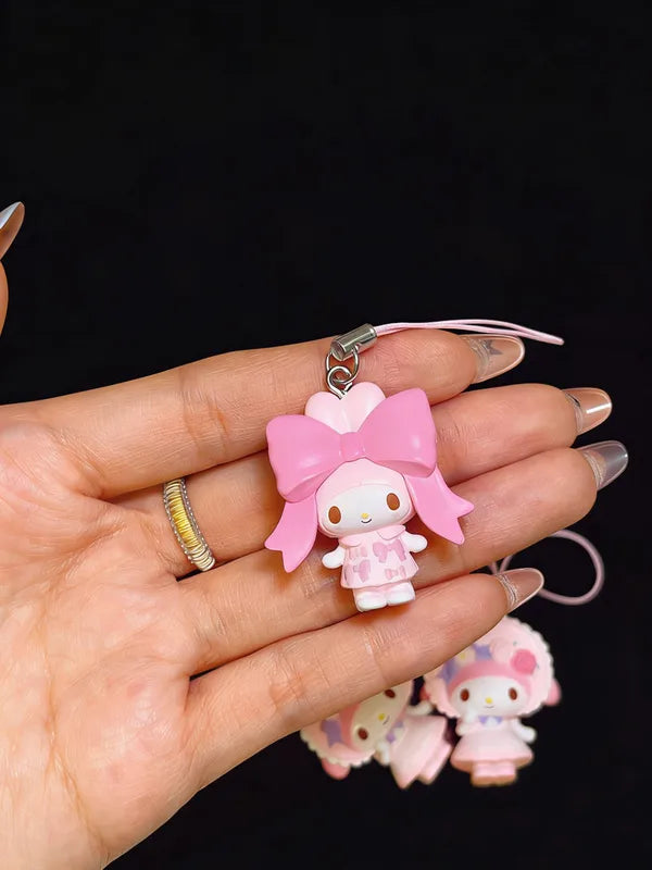Anime My Melody Ballet Rabbit Pendant Blind Box Cute Bag Charm Gift for Fans