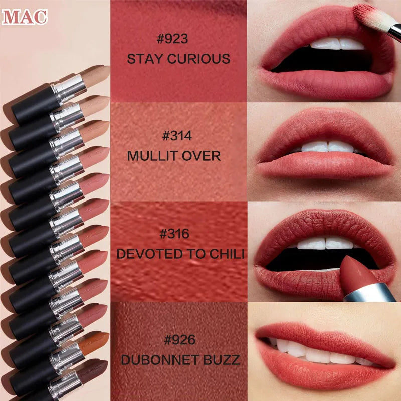 Long-Lasting Lipstick Set - High Pigment Colors for Face Makeup