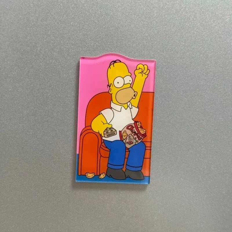 Cartoon Refrigerator Stickers for Kitchen Decor - The Simpsons Style