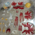 Hyper-Movable Action Figure Accessory Set with Blood Effect Splatter
