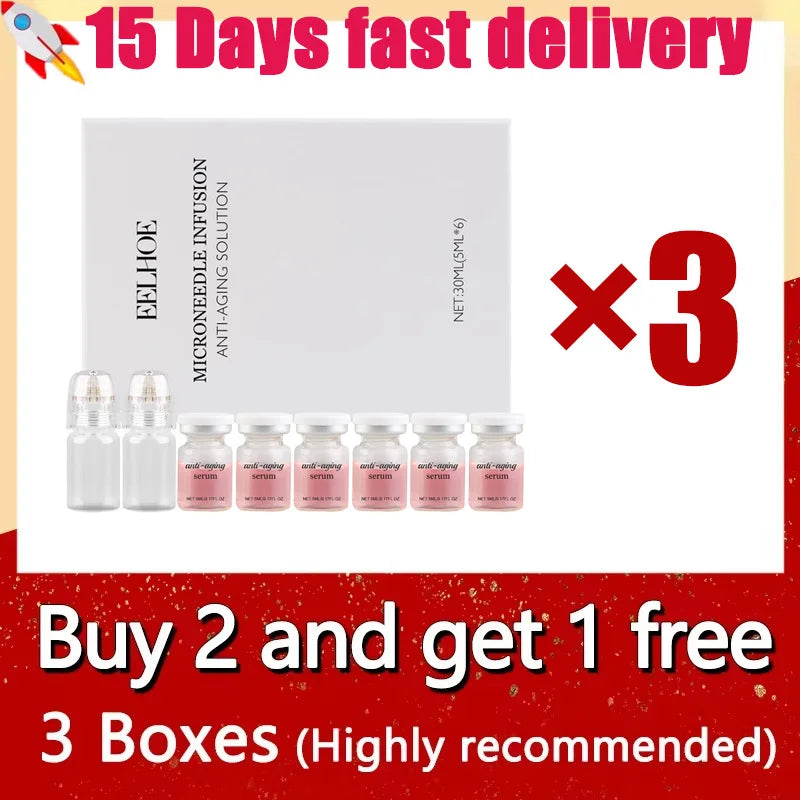 Complete Facial Care Kit with 2 Tools & 6 Essences for Hydrating & Anti-Aging