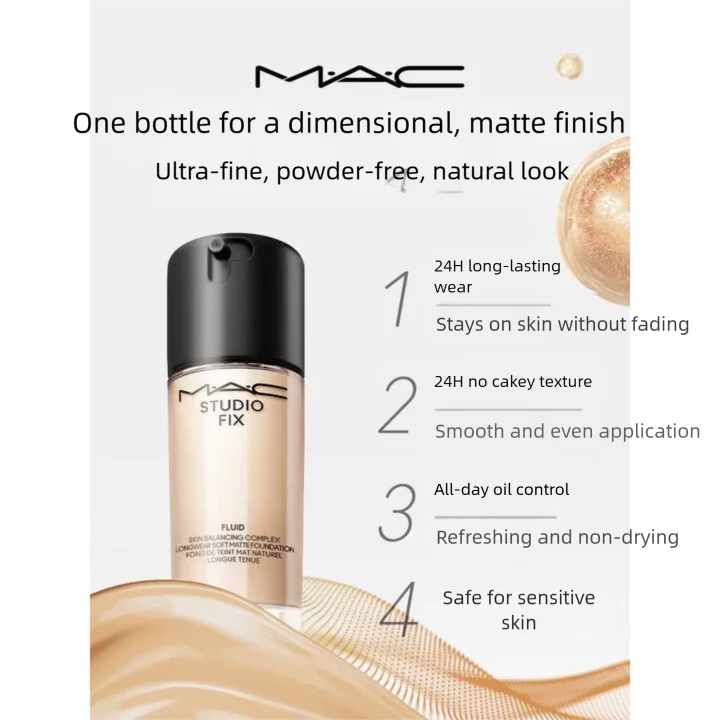 Matte Oil Control Foundation - 30ml Face Makeup with Shade Options