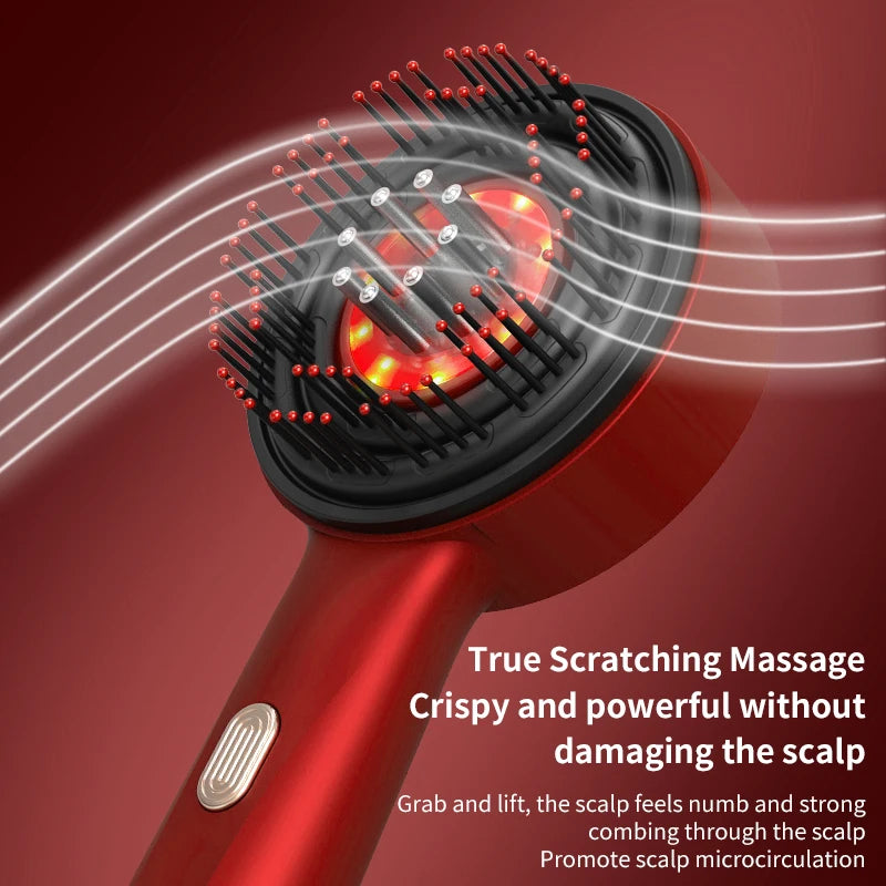 Electric Hair Growth Comb with Red Light Therapy & Scalp Massage
