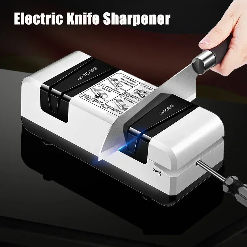 Electric Knife Sharpener Multi-Function Fast Sharpening Tool for Kitchen Knives and Scissors