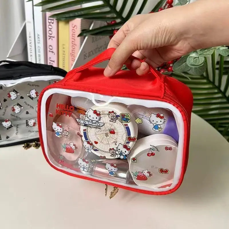 Waterproof PVC Large Capacity Hello Kitty Cosmetic & Handbag Organizer