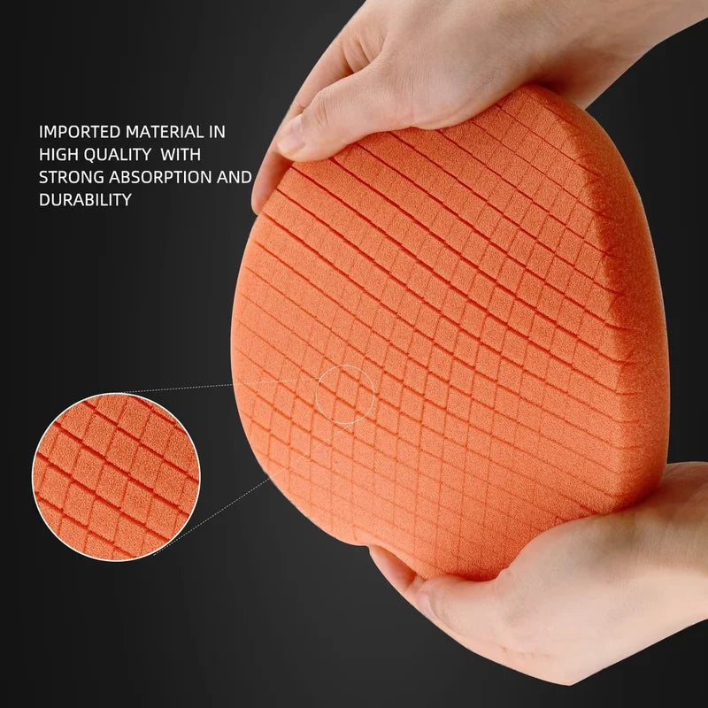 5-Piece Polishing Sponge Set for Car Buffing and Detailing - 80/125/150mm