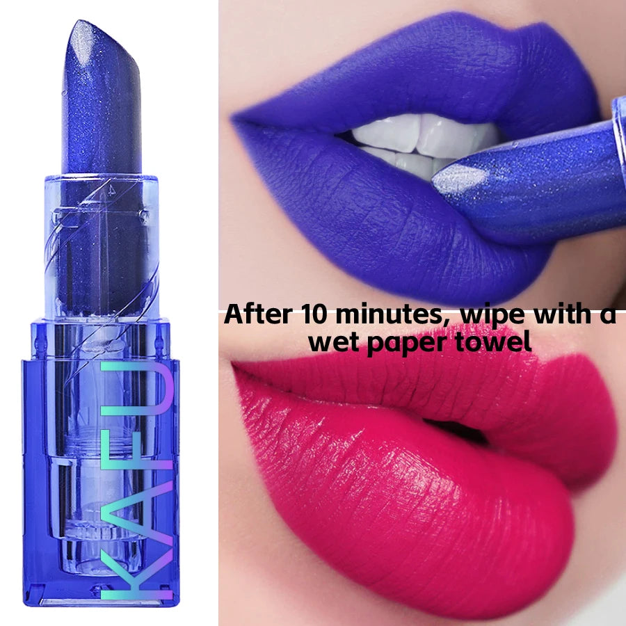 Color Changing Lipstick with Shimmer & Moisturizing Formula - Waterproof Gloss for Women