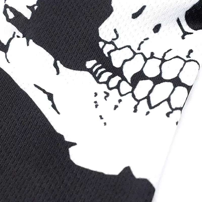 Halloween Skull Print Balaclava Face Mask for Cosplay Motorcycle Riding Outdoor Men