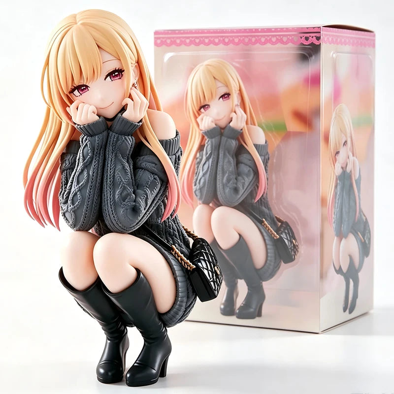 Anime Marin Kitagawa Squatting Pose PVC Figure 10CM Doll Collection Toy