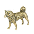 Miniature Dog Figurine - Retro Brass Animal Desk Decor Gift