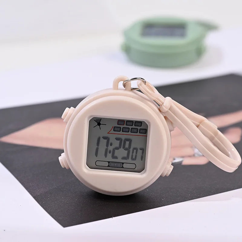 Mini Electronic Watch Night Light Alarm Clock for Backpack, Student Use