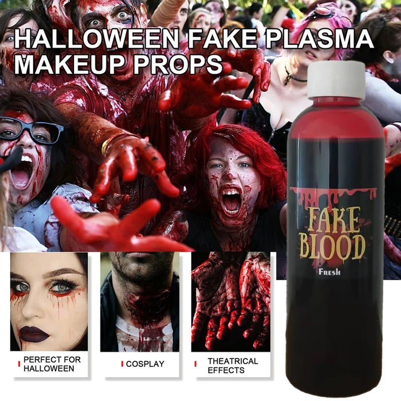 Fake Blood Prop for Halloween Cosplay & Pranks - 30/60/100ml Artificial Plasma