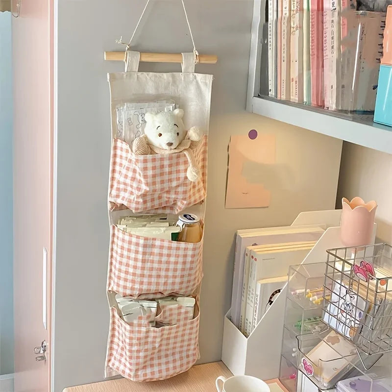 Multi-Functional Wall-Mounted Storage Bag Rack for Bedroom & Home Organization