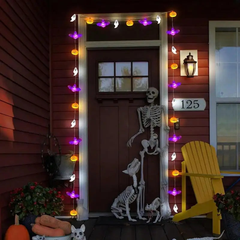 Halloween String Lights 10/20/40 LEDs Battery Operated Indoor Outdoor Decor