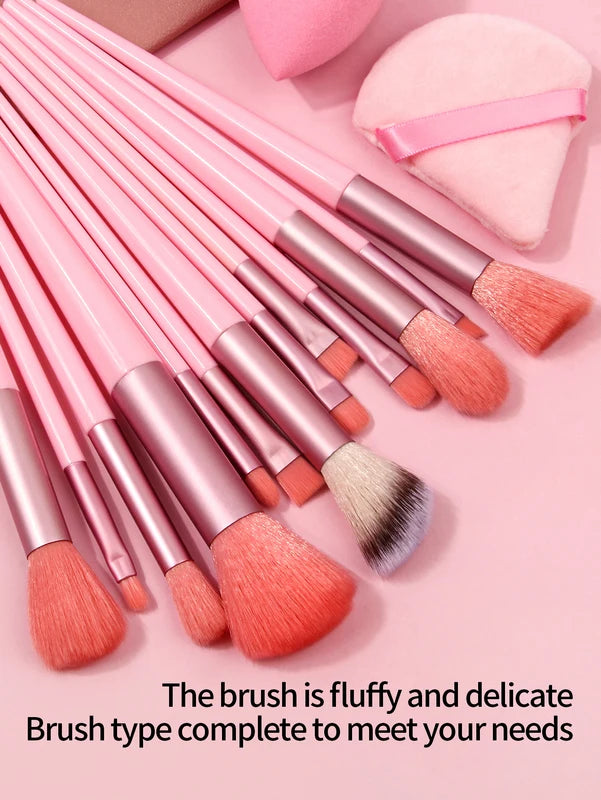 Makeup Brush and Sponge Set with Face Wash Brush and Headband - 29 Pcs