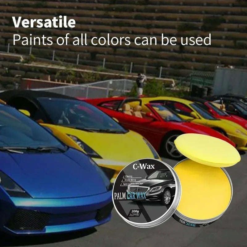 Car Wax Crystal Plating Set Hard Glossy Paint Coating Scratch Repair with Sponge